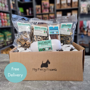 Fish Dog Treat Gift Selection Box